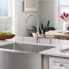 image:imageMoen G18121 Prep 18Gauge Steel Undermount Farmhouse Apron Front Single Bowl Kitchen Sink 30Inch x 21Inch Stainless Steel
