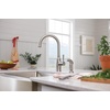 image:imageMoen G18121 Prep 18Gauge Steel Undermount Farmhouse Apron Front Single Bowl Kitchen Sink 30Inch x 21Inch Stainless Steel