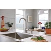 image:imageMoen G18121 Prep 18Gauge Steel Undermount Farmhouse Apron Front Single Bowl Kitchen Sink 30Inch x 21Inch Stainless Steel