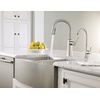 image:imageMoen G18121 Prep 18Gauge Steel Undermount Farmhouse Apron Front Single Bowl Kitchen Sink 30Inch x 21Inch Stainless Steel