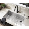 image:imageMoen GS161202R Luxe Chef Workstation System 33Inch Dual Mount Single Bowl Kitchen Sink Stainless SteelSingle Bowl