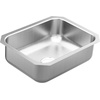 image:imageMoen GS20192 2000 Series 235inch 20 Gauge Undermount Single Bowl Stainless Steel Kitchen or Bar Sink