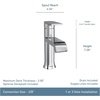 image:imageMoen Genta LX Matte Black OneHandle Modern Bathroom Sink Faucet with Optional Deckplate and LowArc Spout for Bath Countertop 6702BLChrome
