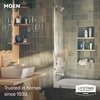 image:imageMoen Genta LX Matte Black Pressure Balancing Modern Shower Set with Showerhead Lever Handle and Tub Spout PosiTemp Valve Required T2473EPBLBrushed Nickel