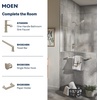 image:imageMoen Genta LX Matte Black Pressure Balancing Modern Shower Set with Showerhead Lever Handle and Tub Spout PosiTemp Valve Required T2473EPBLBrushed Nickel
