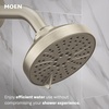 image:imageMoen Genta LX Matte Black Pressure Balancing Modern Shower Set with Showerhead Lever Handle and Tub Spout PosiTemp Valve Required T2473EPBLBrushed Nickel