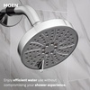 image:imageMoen Genta LX Matte Black Pressure Balancing Modern Shower Set with Showerhead Lever Handle and Tub Spout PosiTemp Valve Required T2473EPBLChrome