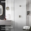 image:imageMoen Genta LX Pressure Balancing EcoPerformance Modern Shower Trim with Showerhead and Lever Handle PosiTemp Valve Required Matte Black T2472EPBLBrushed Nickel