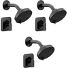 image:imageMoen Genta LX Pressure Balancing EcoPerformance Modern Shower Trim with Showerhead and Lever Handle PosiTemp Valve Required Matte Black T2472EPBLMatte Black