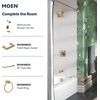 image:imageMoen Genta LX TwoHandle High Arc Widespread Bathroom Sink Faucet for 3Hole Setups Valve Included Brushed Nickel TV6708BNBronzed Gold