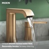 image:imageMoen Genta LX TwoHandle High Arc Widespread Bathroom Sink Faucet for 3Hole Setups Valve Included Brushed Nickel TV6708BNBronzed Gold