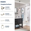 image:imageMoen Genta LX TwoHandle High Arc Widespread Bathroom Sink Faucet for 3Hole Setups Valve Included Brushed Nickel TV6708BNBrushed Nickel