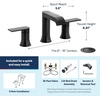 image:imageMoen Genta LX TwoHandle High Arc Widespread Bathroom Sink Faucet for 3Hole Setups Valve Included Brushed Nickel TV6708BNMatte Black