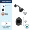 image:imageMoen Gibson Matte Black EcoPerformance Modern Shower Trim Featuring Bathroom Showerhead and Lever Handle PosiTemp Valve Required T2902EPBLPack of 1
