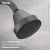 image:imageMoen Gibson Matte Black EcoPerformance Modern Shower Trim Featuring Bathroom Showerhead and Lever Handle PosiTemp Valve Required T2902EPBLPack of 1