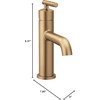 image:imageMoen Gibson OneHandle Single Hole Modern Bathroom Sink Faucet with Optional Deckplate Chrome 6145Bronzed Gold