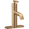 image:imageMoen Gibson OneHandle Single Hole Modern Bathroom Sink Faucet with Optional Deckplate Chrome 6145Bronzed Gold