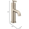 image:imageMoen Gibson OneHandle Single Hole Modern Bathroom Sink Faucet with Optional Deckplate Chrome 6145Brushed Nickel