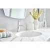 image:imageMoen Gibson OneHandle Single Hole Modern Bathroom Sink Faucet with Optional Deckplate Chrome 6145Chrome