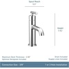 image:imageMoen Gibson OneHandle Single Hole Modern Bathroom Sink Faucet with Optional Deckplate Chrome 6145Chrome