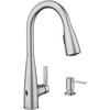 image:imageMoen Haelyn Matte Black Kitchen Faucet Featuring Pulldown Sprayer with Power Boost for a Faster Clean Modern Kitchen Faucet SingleHandle Easy Installation 87627BLSpot Resist Stainless