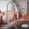 image:imageMoen Haelyn Matte Black Kitchen Faucet Featuring Pulldown Sprayer with Power Boost for a Faster Clean Modern Kitchen Faucet SingleHandle Easy Installation 87627BLChrome
