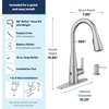 image:imageMoen Haelyn Matte Black Kitchen Faucet Featuring Pulldown Sprayer with Power Boost for a Faster Clean Modern Kitchen Faucet SingleHandle Easy Installation 87627BLSpot Resist Stainless