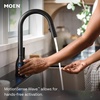 image:imageMoen Haelyn Matte Black Kitchen Faucet Featuring Pulldown Sprayer with Power Boost for a Faster Clean Modern Kitchen Faucet SingleHandle Easy Installation 87627BLMatte Black