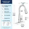 image:imageMoen Haelyn Matte Black Kitchen Faucet Featuring Pulldown Sprayer with Power Boost for a Faster Clean Modern Kitchen Faucet SingleHandle Easy Installation 87627BLChrome