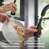 image:imageMoen Haelyn Matte Black Kitchen Faucet Featuring Pulldown Sprayer with Power Boost for a Faster Clean Modern Kitchen Faucet SingleHandle Easy Installation 87627BLMatte Black