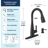 image:imageMoen Haelyn Matte Black Kitchen Faucet Featuring Pulldown Sprayer with Power Boost for a Faster Clean Modern Kitchen Faucet SingleHandle Easy Installation 87627BLMatte Black