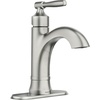 image:imageMoen Halle Spot Resist Brushed Nickel OneHandle Single Hole Bathroom Sink Faucet with Optional Deckplate 84970SRNSpot Resist Nickel