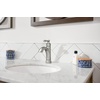 image:imageMoen Halle Spot Resist Brushed Nickel OneHandle Single Hole Bathroom Sink Faucet with Optional Deckplate 84970SRNSpot Resist Nickel