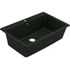 image:imageMoen Host White Granite 25Inch Wide x 95Inch Deep Dual Mount Single Bowl Kitchen or Bar Sink GGW3019BBlack