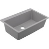 image:imageMoen Host White Granite 25Inch Wide x 95Inch Deep Dual Mount Single Bowl Kitchen or Bar Sink GGW3019BGray