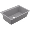 image:imageMoen Host White Granite 25Inch Wide x 95Inch Deep Dual Mount Single Bowl Kitchen or Bar Sink GGW3019BGray