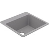 image:imageMoen Host White Granite 25Inch Wide x 95Inch Deep Dual Mount Single Bowl Kitchen or Bar Sink GGW3019BGray