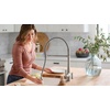 image:imageMoen Host White Granite 25Inch Wide x 95Inch Deep Dual Mount Single Bowl Kitchen or Bar Sink GGW3019BWhite