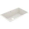 image:imageMoen Host White Granite 33Inch Wide x 95Inch Deep Undermount Single Bowl Kitchen Sink GGW4010BWhite