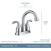 image:imageMoen Idora Chrome TwoHandle Centerset Bathroom Sink Faucet with Drain Assembly 84115Chrome