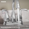 image:imageMoen Idora Chrome TwoHandle Centerset Bathroom Sink Faucet with Drain Assembly 84115Chrome