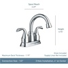 image:imageMoen Idora Chrome TwoHandle Centerset Bathroom Sink Faucet with Drain Assembly 84115Matte Black