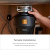 image:imageMoen Lite Series PRO Compact Continuous Feed Garbage Disposal for Kitchen Sink with Power Cord GXP33C05 HP