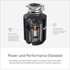 image:imageMoen Lite Series PRO Compact Continuous Feed Garbage Disposal for Kitchen Sink with Power Cord GXP33C05 HP