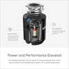 image:imageMoen Lite Series PRO Compact Continuous Feed Garbage Disposal for Kitchen Sink with Power Cord GXP33C05 HP Pack of 2
