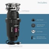 image:imageMoen Lite Series PRO Compact Continuous Feed Garbage Disposal for Kitchen Sink with Power Cord GXP33C13 HP Pack of 2