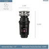 image:imageMoen Lite Series PRO Compact Continuous Feed Garbage Disposal for Kitchen Sink with Power Cord GXP33C13 HP Pack of 2
