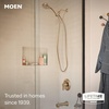 image:imageMoen Meena Matte Black Single Handle Modern Shower Faucet Set with Handshower and Tub Spout for Bathtub Valve Included 82618BLBronzed Gold
