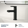 image:imageMoen Meena Matte Black Single Handle Modern Shower Faucet Set with Handshower and Tub Spout for Bathtub Valve Included 82618BLMatte Black