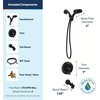 image:imageMoen Meena Matte Black Single Handle Modern Shower Faucet Set with Handshower and Tub Spout for Bathtub Valve Included 82618BLMatte Black